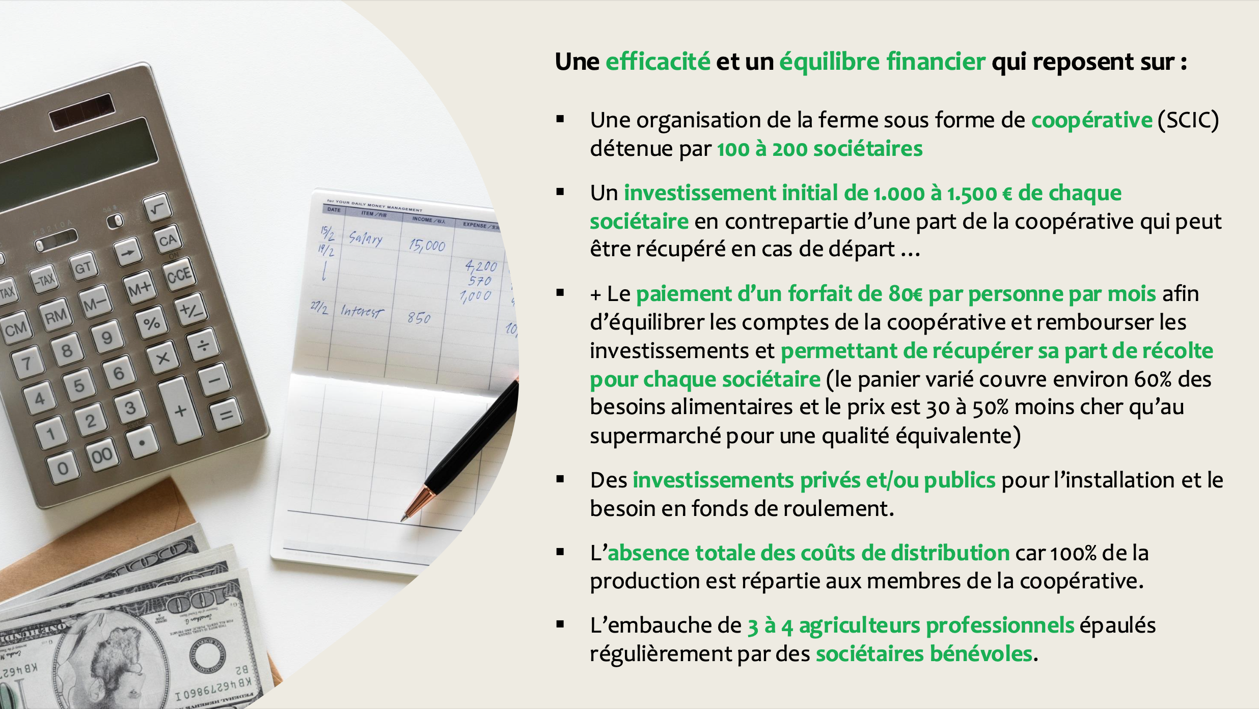 équilibre financier Lively Farming